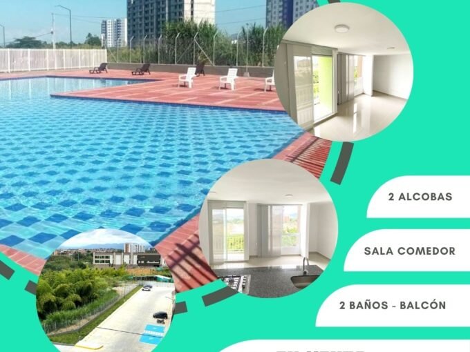 Apartamento en venta en Bosques de Bambú Pereira, vista al área social