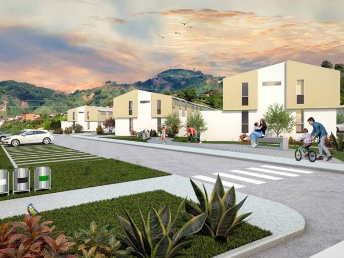 Cesión de derechos casa Arboletes del Castillo Chinchiná con zonas verdes y 3 alcobas.