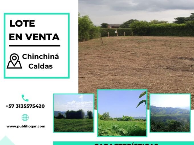 Lote campestre en venta en Palestina Caldas con topografía plana y vista panorámica